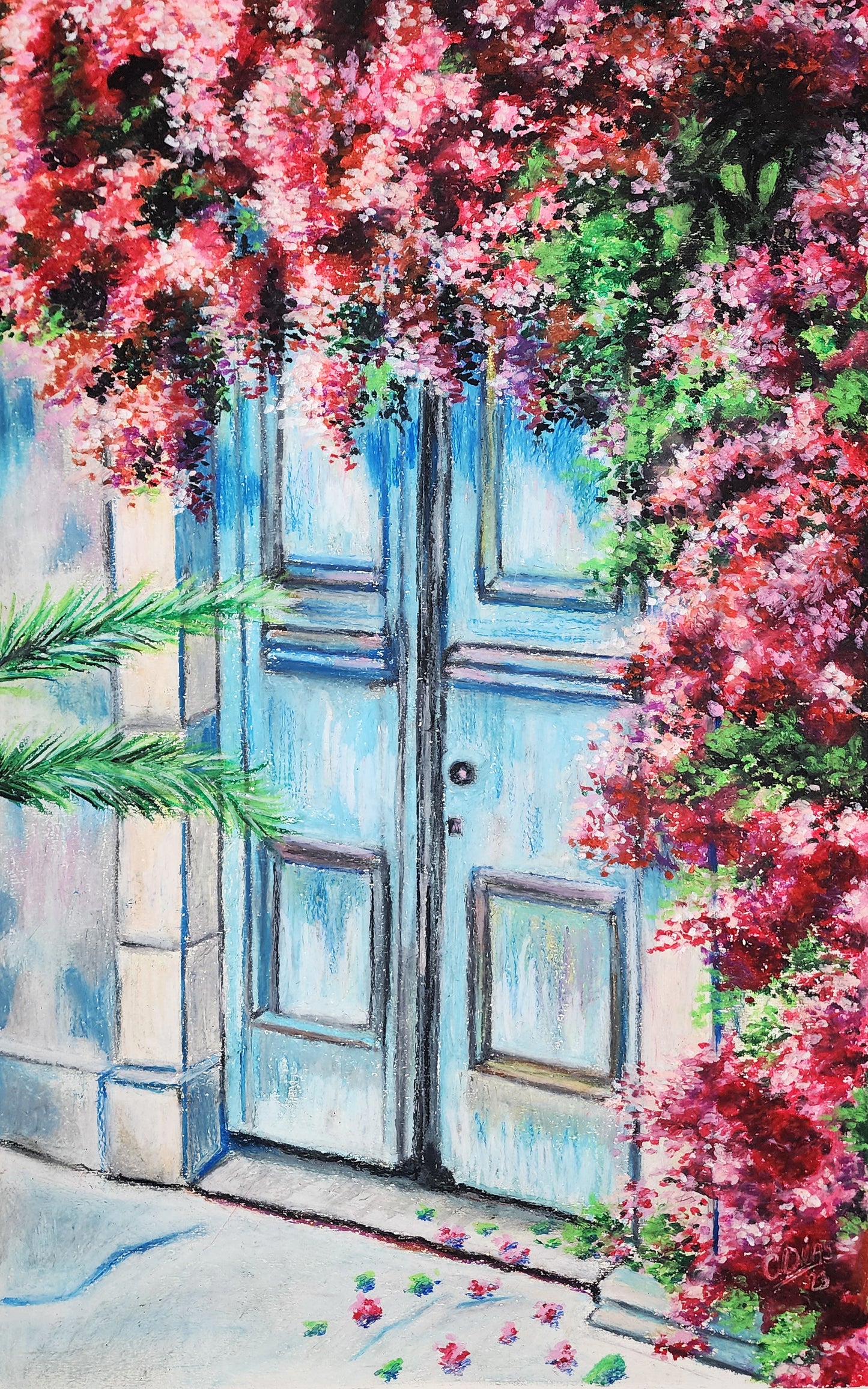 Porta com Buganvilias